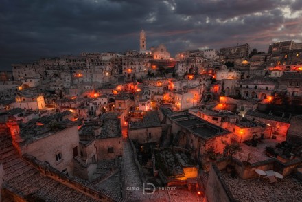 City in red