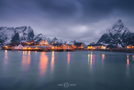 Water and houses